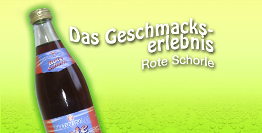 erfrischende rote Schorle von Nawinta bei Getr�nke Wimmer